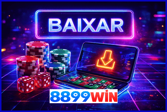 Imagem promovendo o app oficial da 8899WIN para mobile